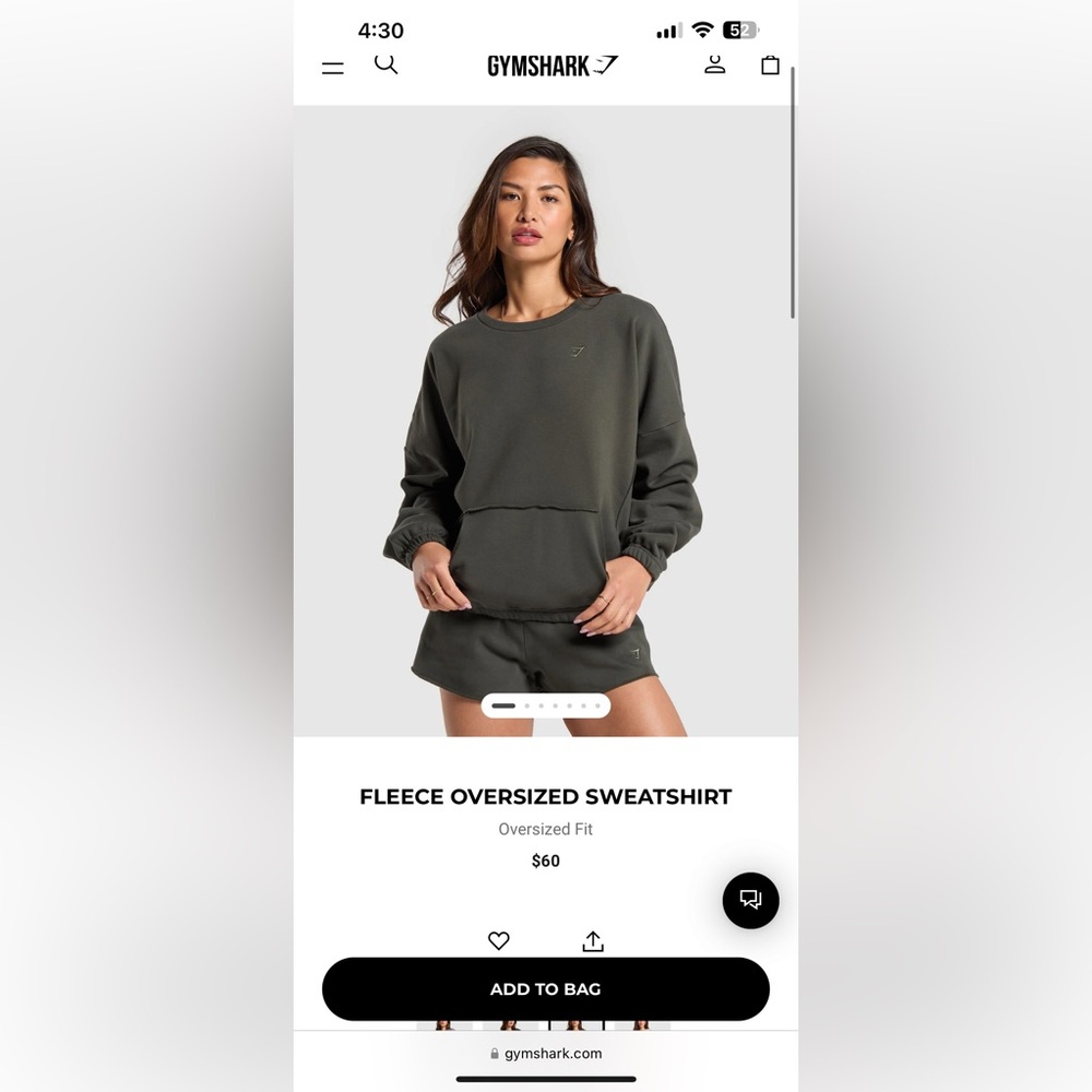 Gymshark Oversized Sweatshirt